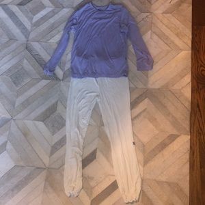 Kickee Pants girls pajama set